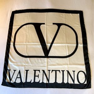 Valentino Silk Square 34” Scarf - No Tags